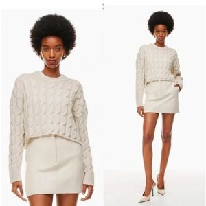 Babaton for Aritzia Cropped Wool Knit Sweater